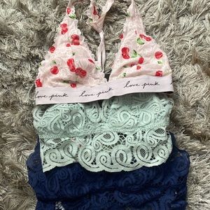 Pink Bralettes